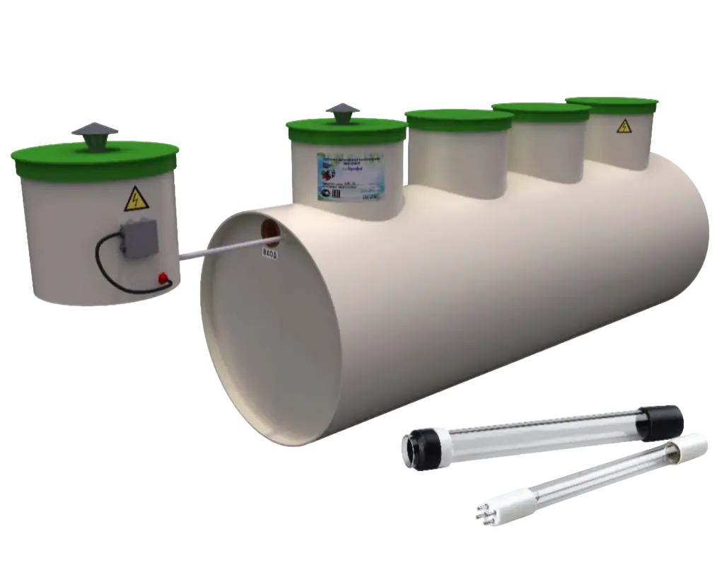 Септик ПРОФИ 0.6 с доочисткой и УФ обеззараживанием