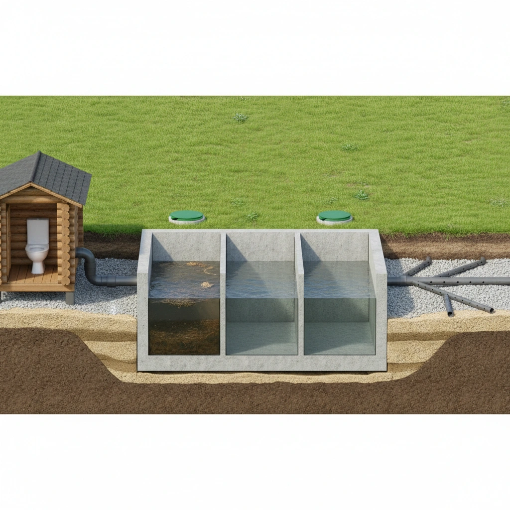 Септик и система утилизации отходов из унитаза в бане: как подключить правильно | статья от Септик Про