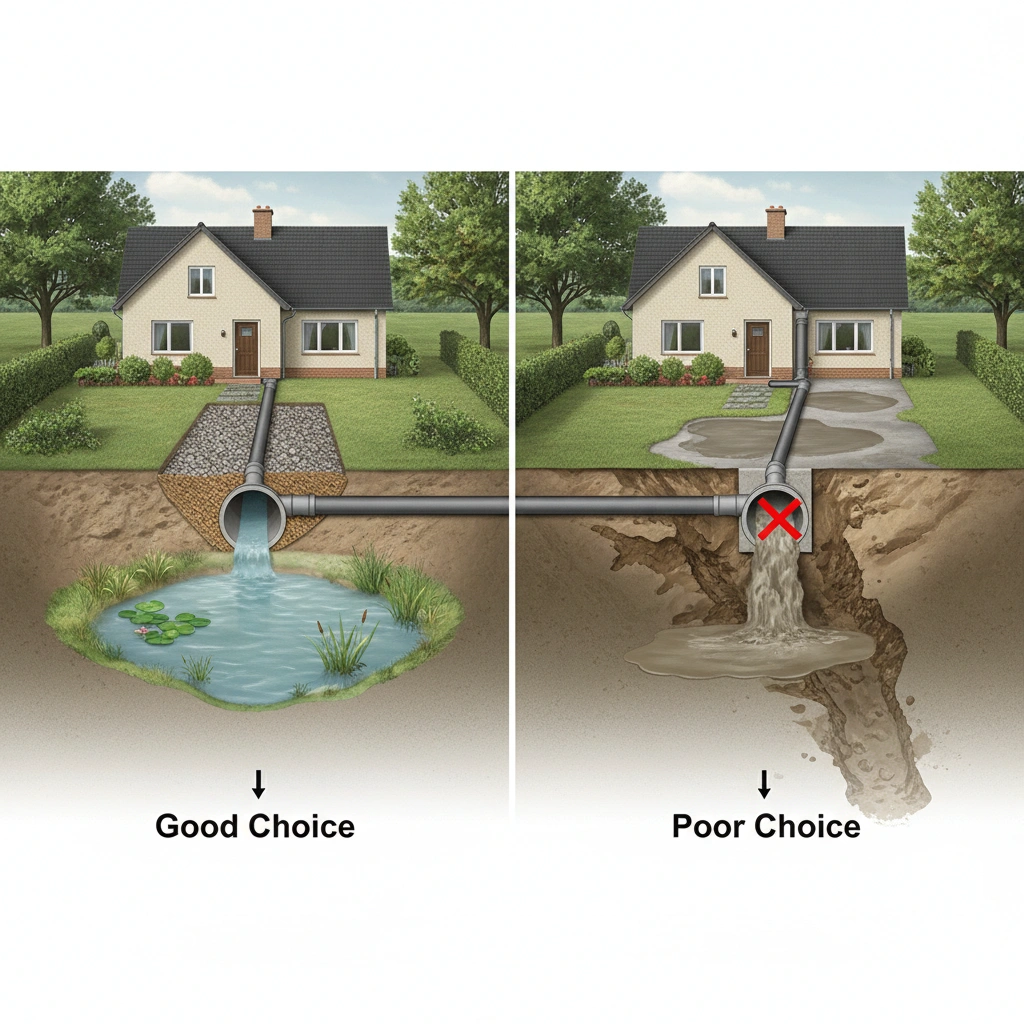 Как избежать ошибок при выборе места для подключения к системе дренажа | статья от Септик Про